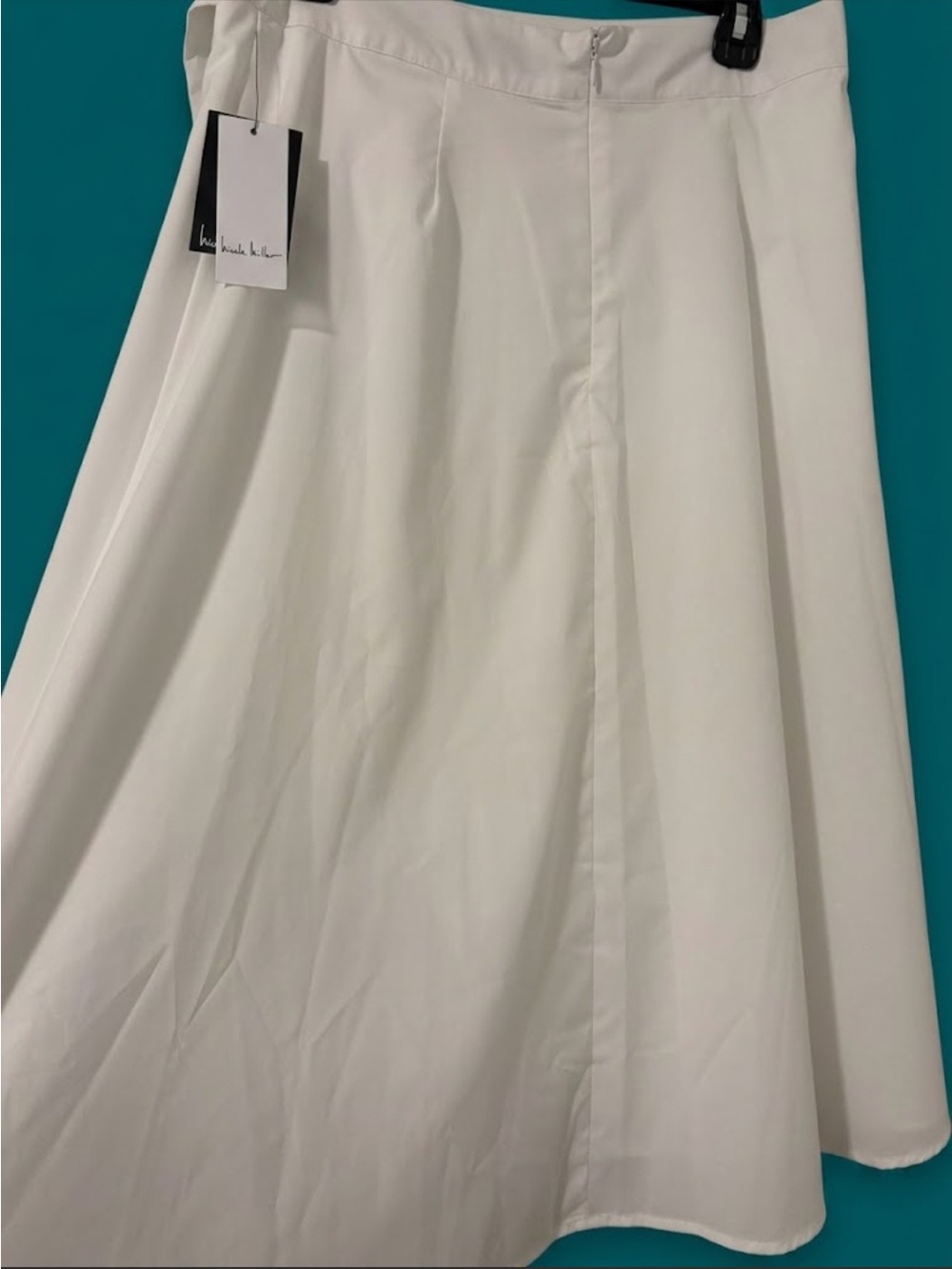 Nicole Miller White A-Line Skirt